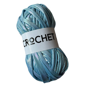 Metallic T-Shirt Yarn - Sky Blue