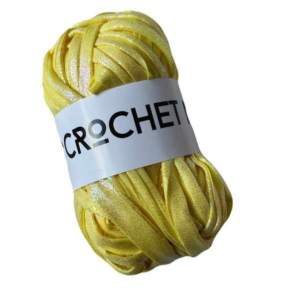 Metallic T-Shirt Yarn - Lemon Yellow