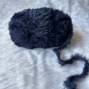 Faux Fur - Navy Blue