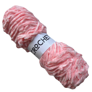 Thin Velvet Yarn - Soft Pink