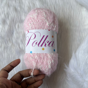 Polka Yarn - Baby Pink