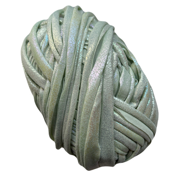 Metallic T-Shirt Yarn - Pastel Green