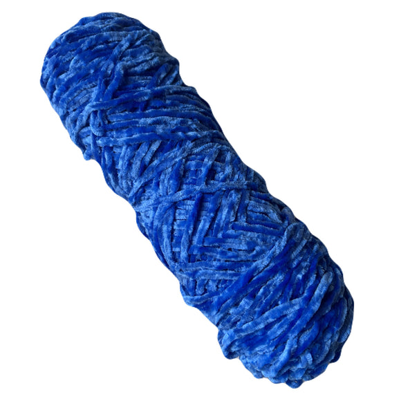 Thin Velvet Yarn - Robin Blue