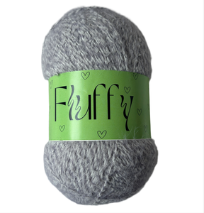 Fluffy Yarn - Grey