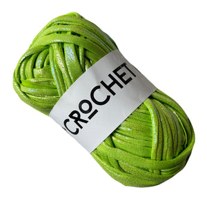 Metallic T-Shirt Yarn - Neon Green