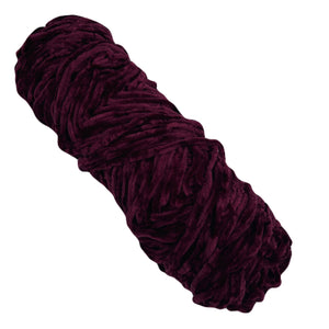 Thin Velvet yarn - Burgundy