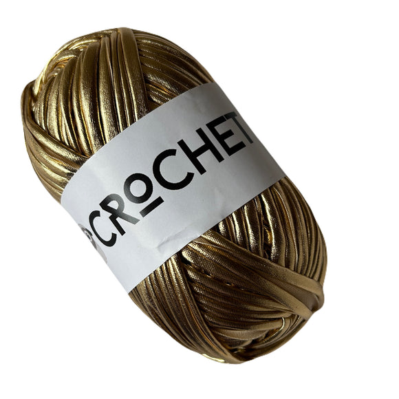 Metallic T-Shirt Yarn - Classic Gold