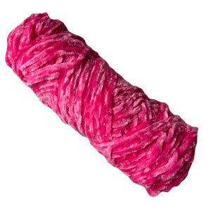 Thin Velvet yarn - Bright Pink