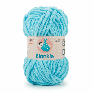 Ganga Velvet Blankie - Sky Blue