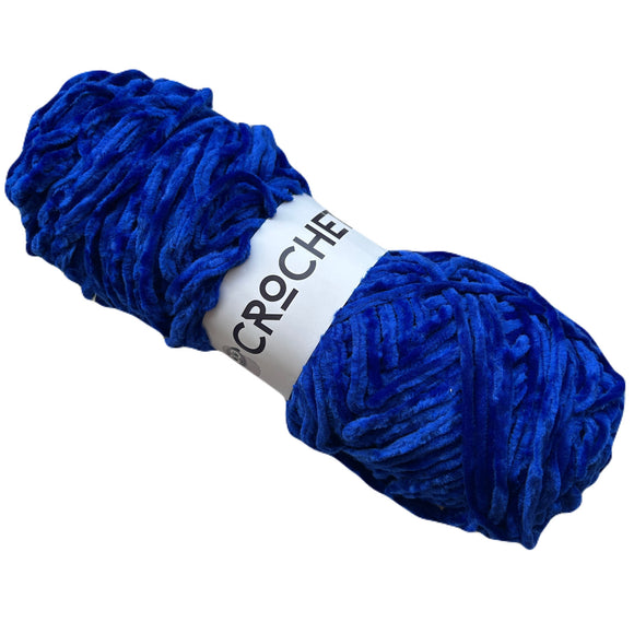 Thin Velvet Yarn - Robin Blue