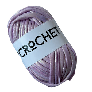 Metallic T-Shirt Yarn - Light Purple