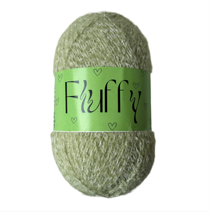 Fluffy Yarn - Weed Green