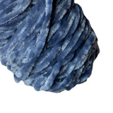 Thin Velvet Yarn - Dark Silver Blue