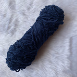 Thin Velvet yarn - Navy Blue